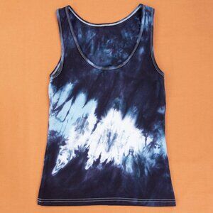 Midnight Swim Tie Dye Tank Top | Navy Blue Hand-Dyed Made in the USA Shirt